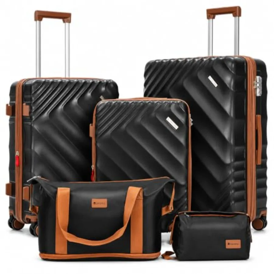 Expandable Hard Shell Luggage Set - Juego de maletas rígidas expandibles de