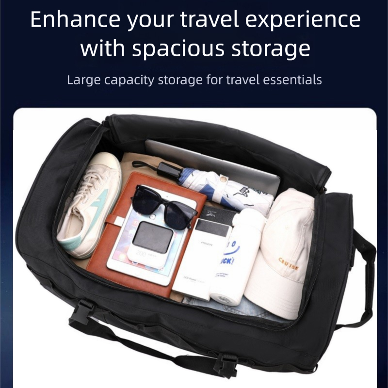 Foldable Rolling Luggage Bag - Bolsa de lona plegable resistente al
