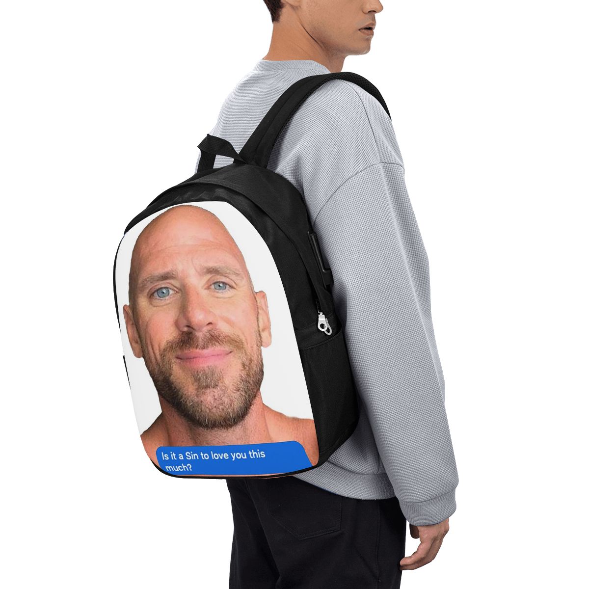 Backpacks - Mochila Johnny Sins Flirty Text Bubble,