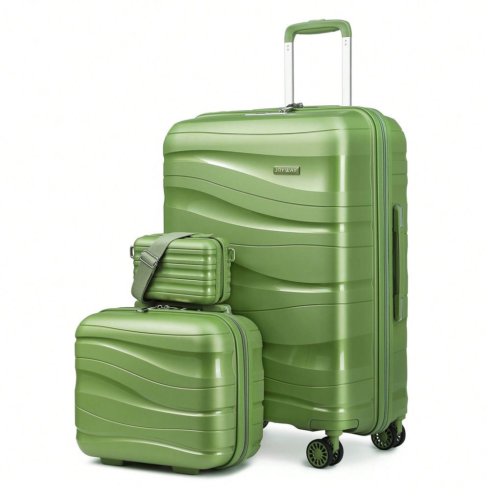 Expandable Hard Shell Luggage Set - Juego de 3 Maletas Rígidas, Maleta