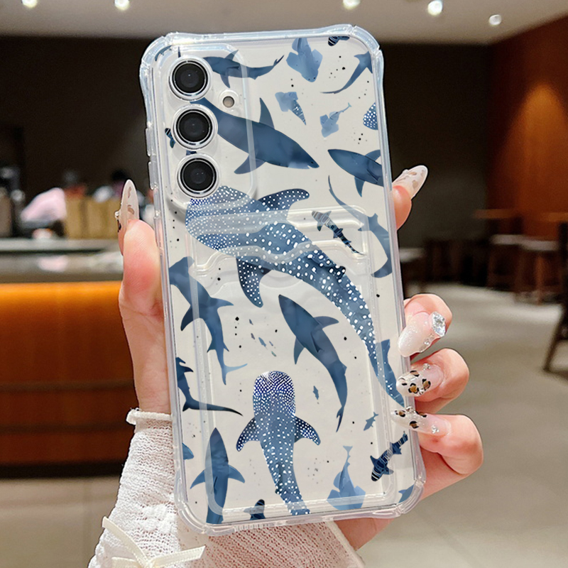 Wallets - Funda de teléfono Ocean Shark Whale