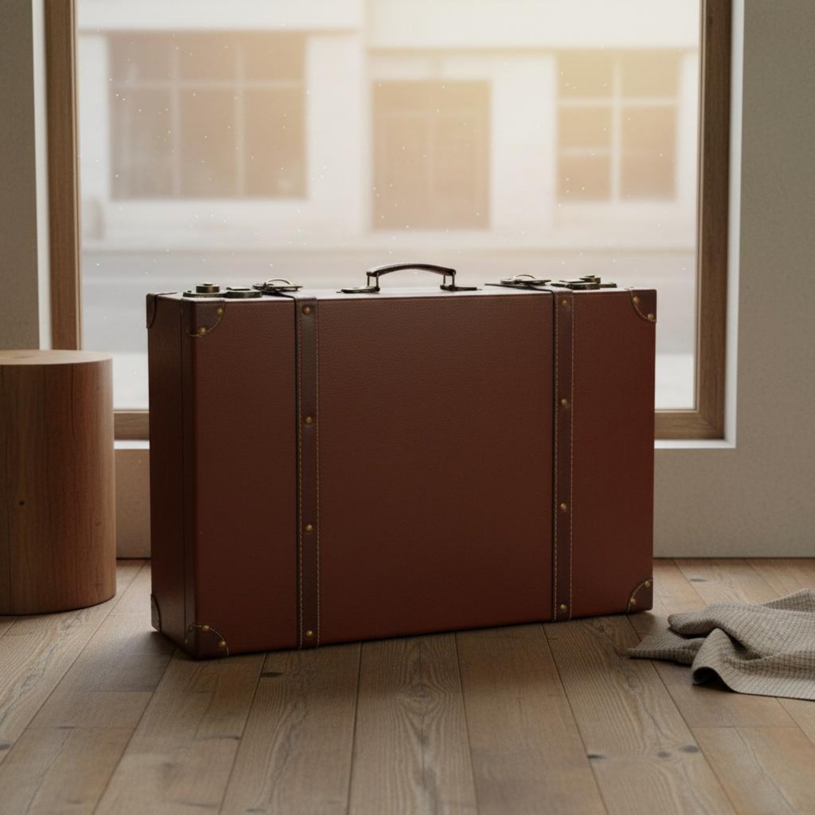 Retro Vintage Trunk Suitcase - Juego de 3 Maletas Vintage, Accesorio