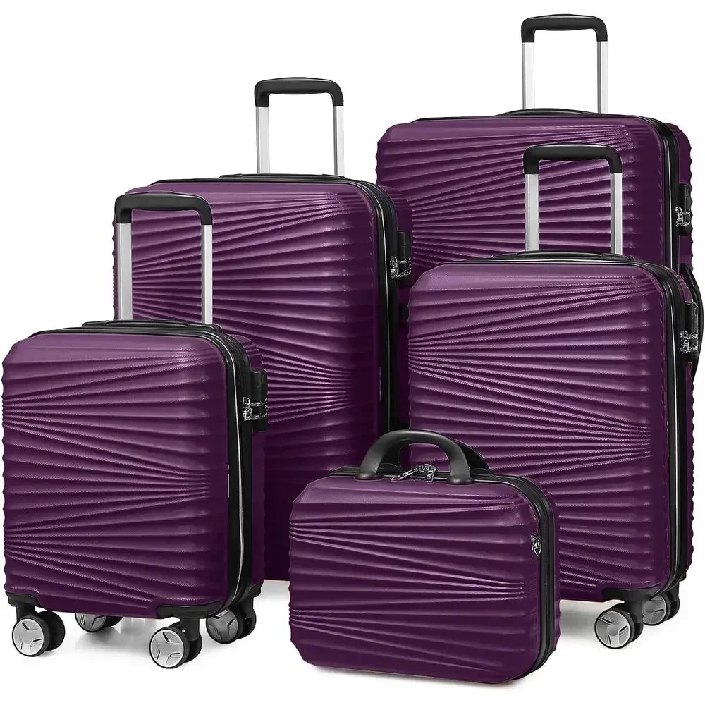 Expandable Hard Shell Luggage Set - Juego de Maletas Expandibles de 5