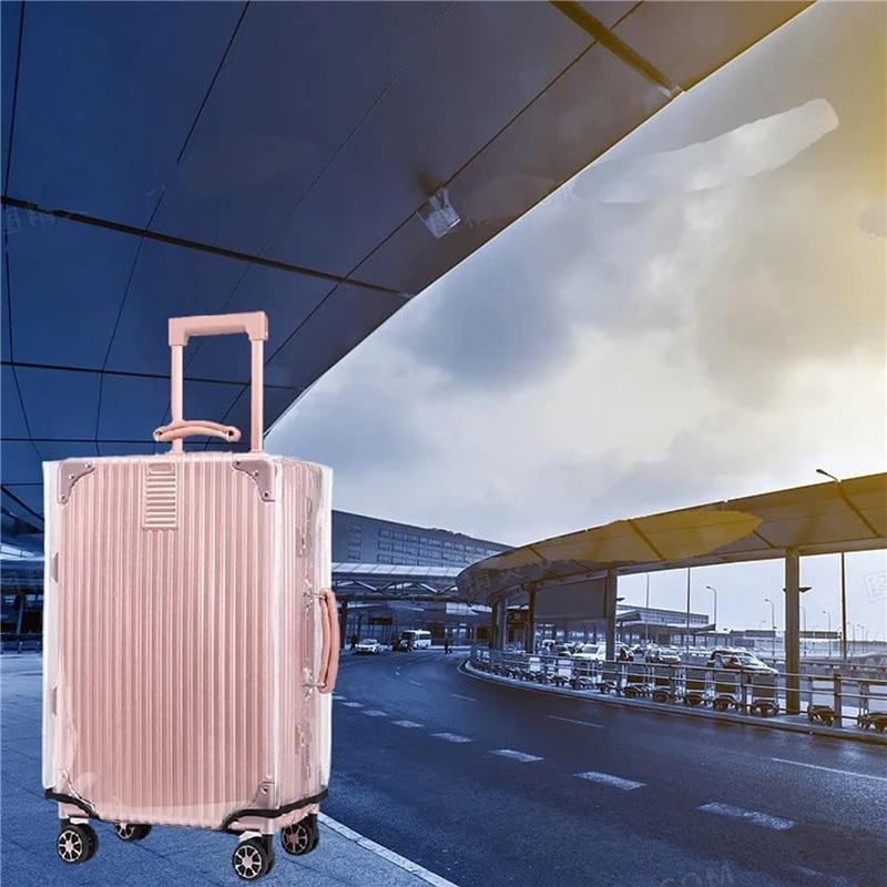 Protector de maleta de PVC tra - Luggage Protective Cover Transparent reseña y precio
