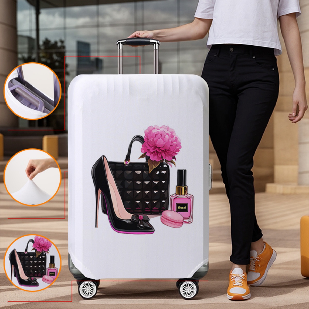 Protector de funda para equipa - Waterproof Suitcase Cover Protector reseña y precio