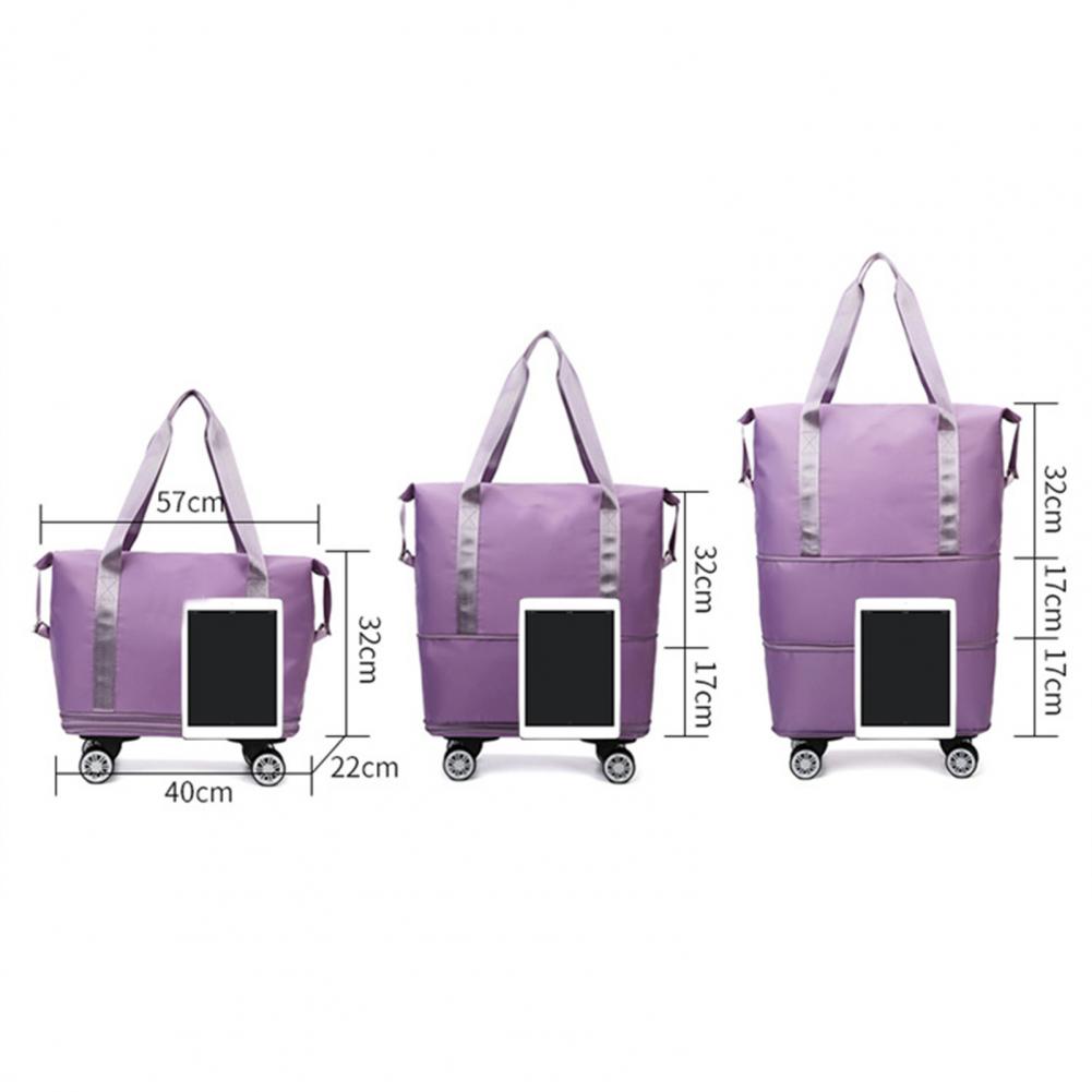 Bolsa de Viaje Expandible con  - Foldable Rolling Luggage Bag reseña y precio