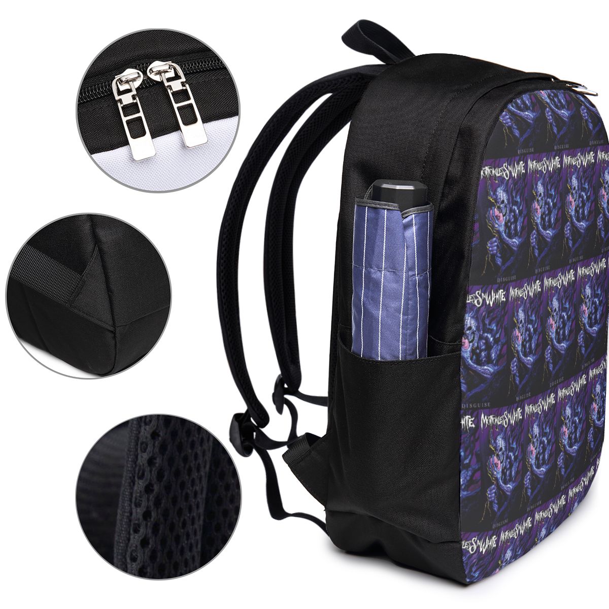 Mochila Motionless In White, b - Travel Bags reseña y precio