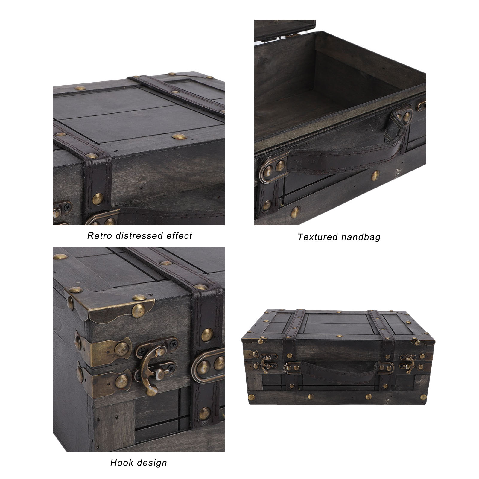 Baúl de madera vintage con tap - Retro Vintage Trunk Suitcase reseña y precio