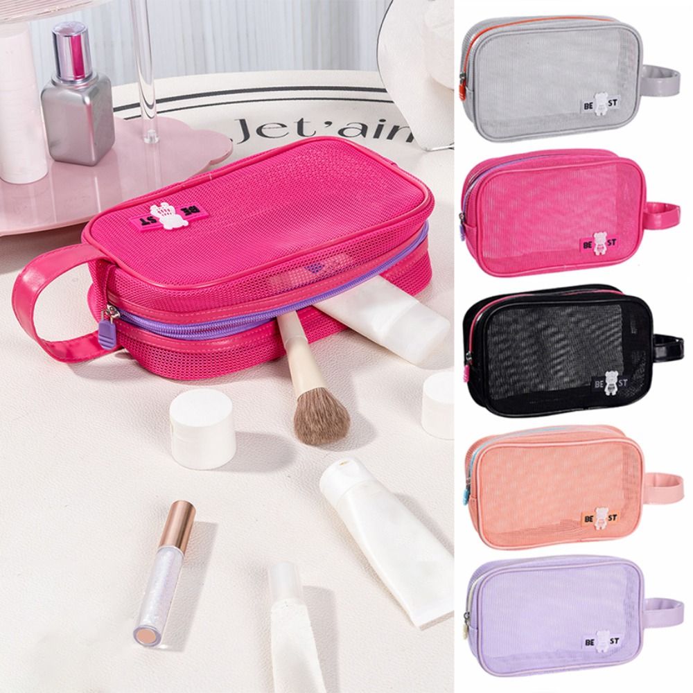 Bolsa de maquillaje de malla r - Cosmetic Bags reseña y precio