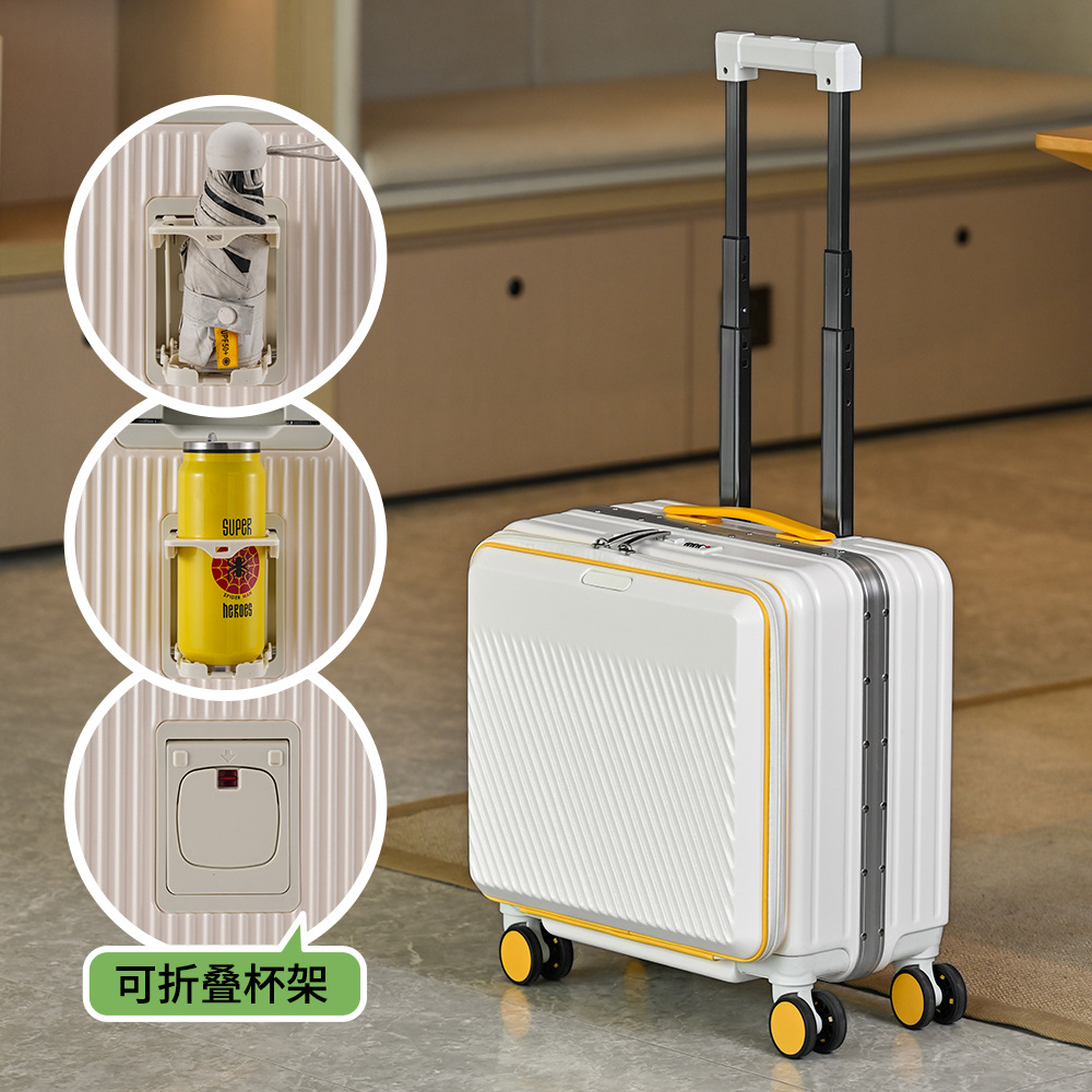 Maleta de cabina con apertura  - Aluminum Frame Carry On Luggage reseña y precio