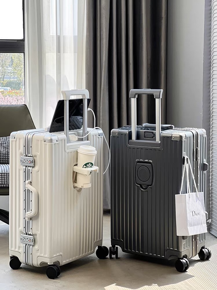 SUSHIMU equipaje de mano con p - Spinner Wheel Rolling Suitcase 20 Inch reseña y precio