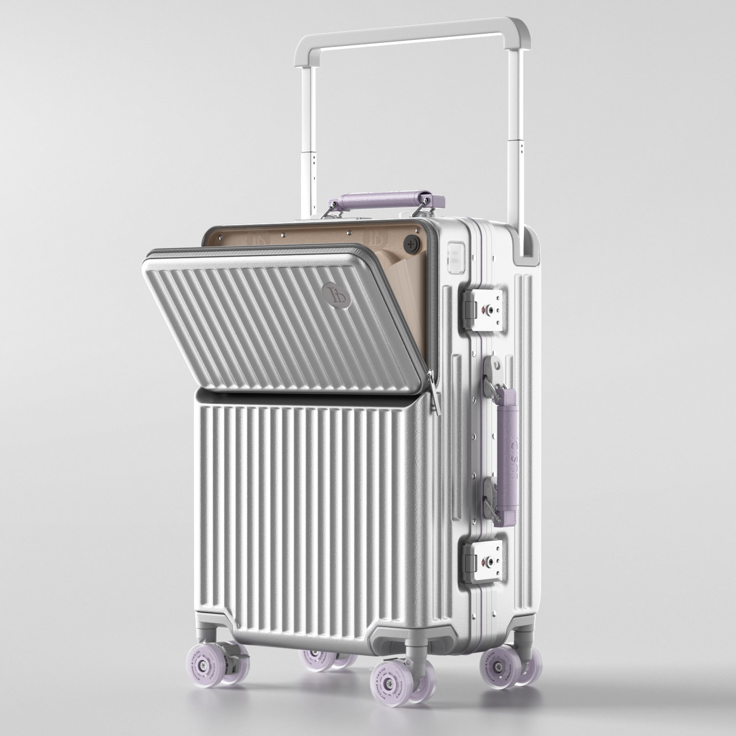 Maleta con Apertura Frontal, A - Aluminum Frame Carry On Luggage reseña y precio