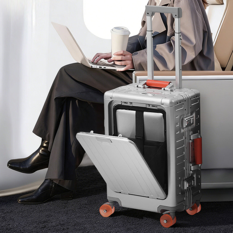 Maleta de aleación de aluminio - Front Opening Laptop Luggage 24 Inch reseña y precio