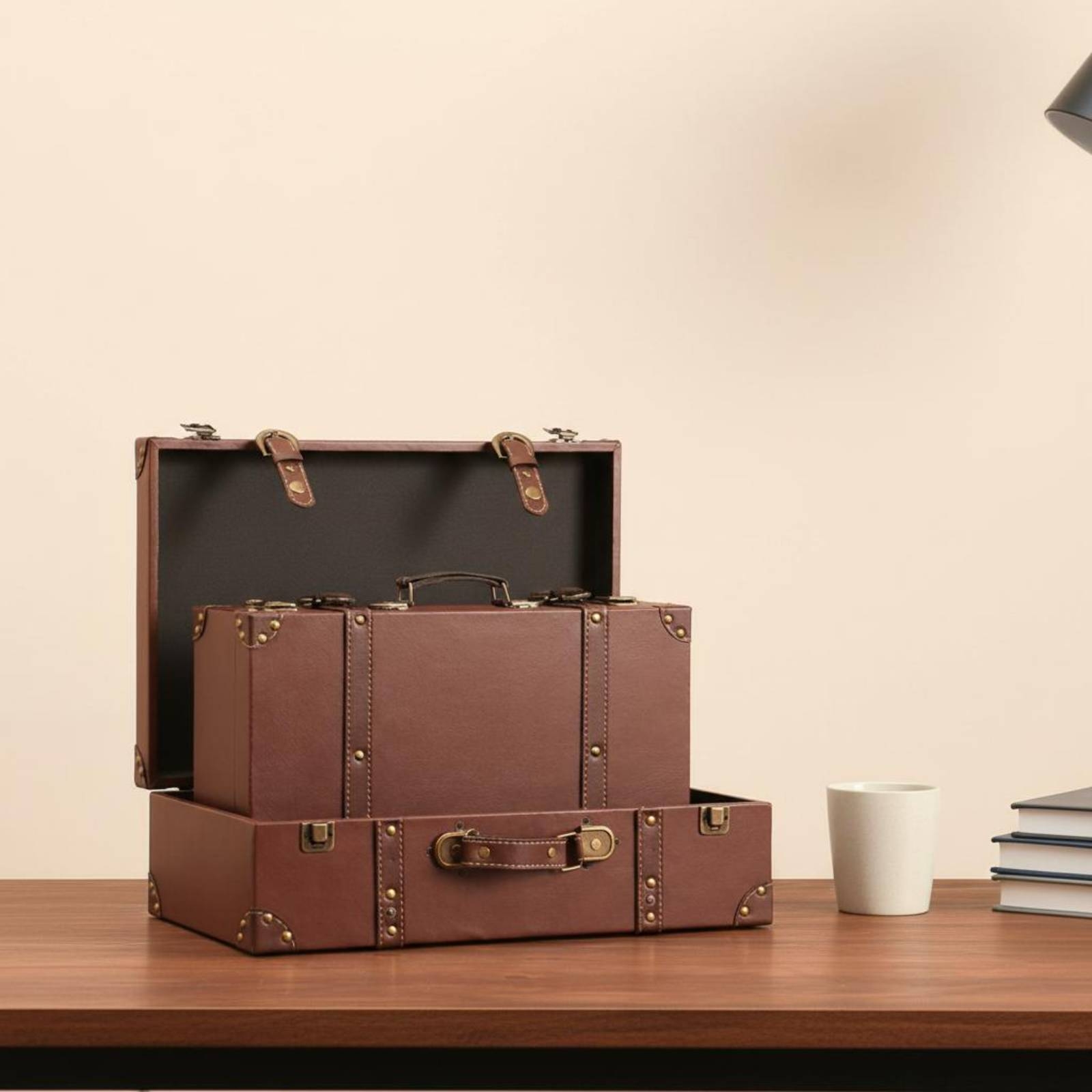 Maleta Vintage Tipo Baúl, Male - Retro Vintage Trunk Suitcase reseña y precio