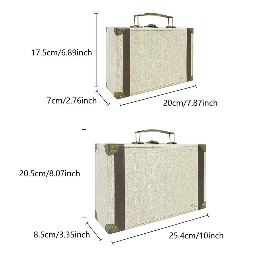 2 Cajas de Almacenamiento Esti - Retro Vintage Trunk Suitcase reseña y precio