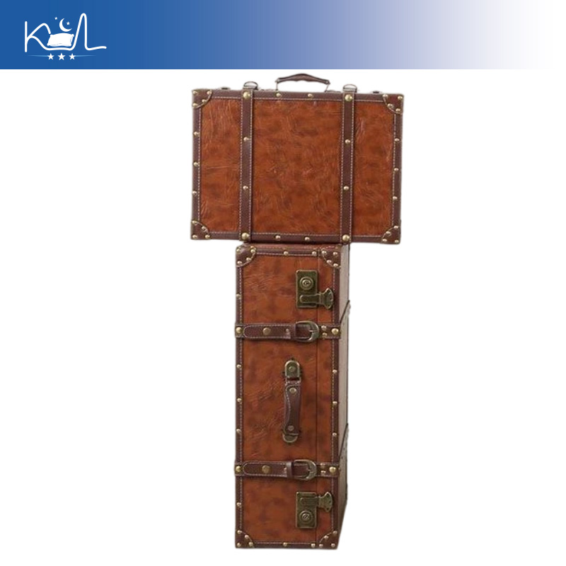Maleta Decorativa Marrón Vinta - Retro Vintage Trunk Suitcase reseña y precio