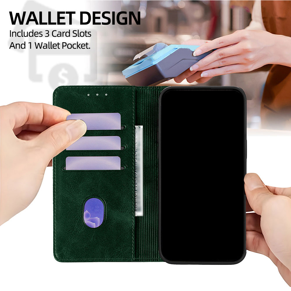 Funda tipo cartera magnética d - Wallets reseña y precio