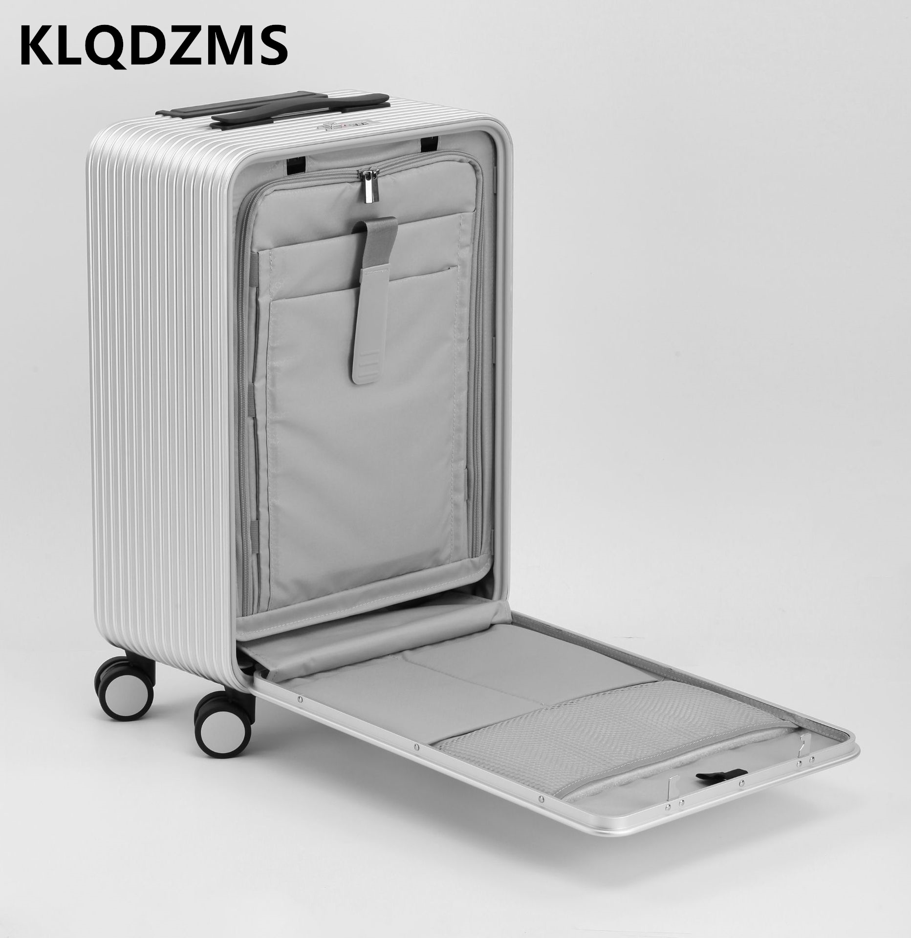 KLQDZMS equipaje totalmente de - Front Opening Laptop Luggage 24 Inch reseña y precio