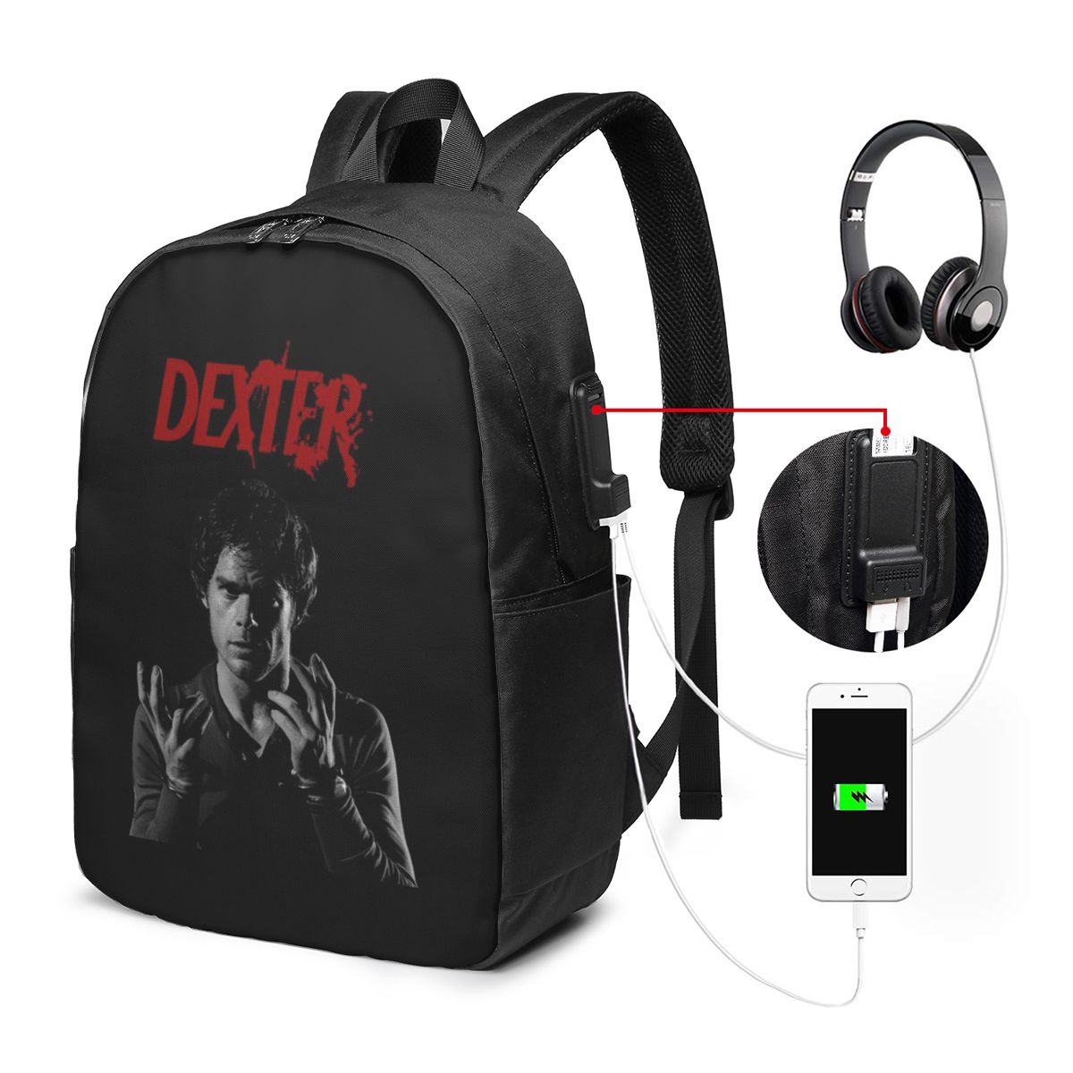 Mochila de la película Dexter  - Backpacks reseña y precio