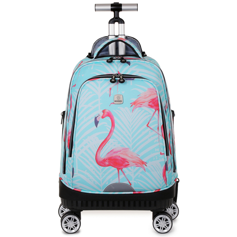 Mochila con ruedas giratorias, - Foldable Rolling Luggage Bag reseña y precio