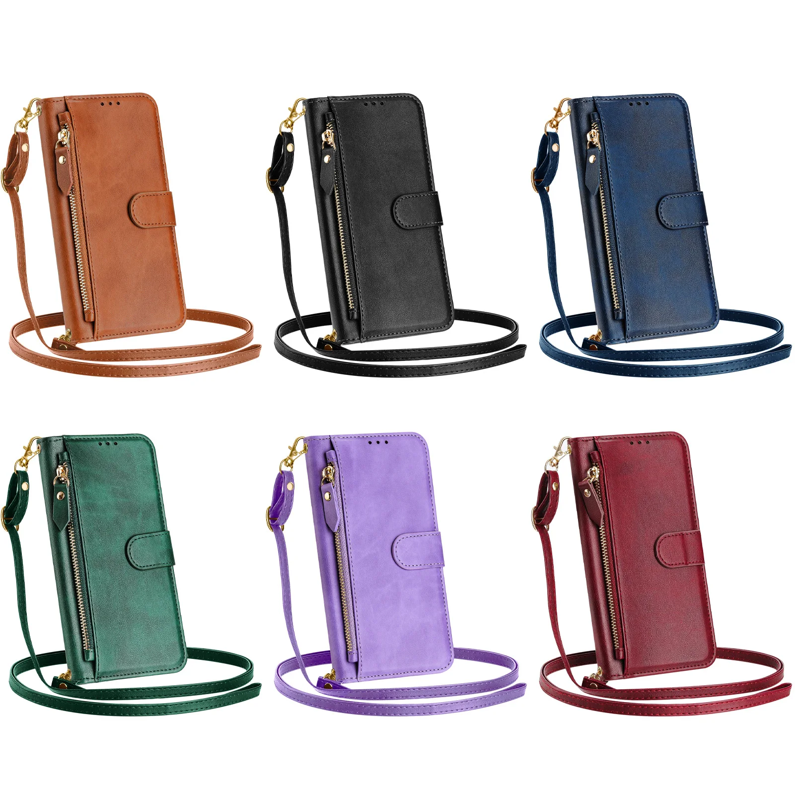 Funda tipo billetera de cuero  - Wallets reseña y precio