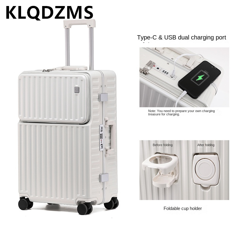 Maleta de Viaje con Ruedas KLQ - Front Opening Laptop Luggage 24 Inch reseña y precio